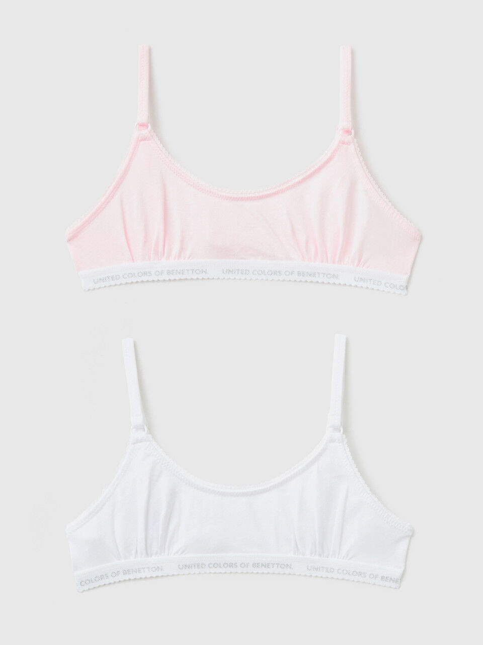 Two bras in stretch cotton