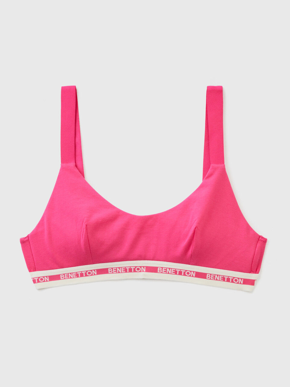 Semi-padded bra in organic cotton