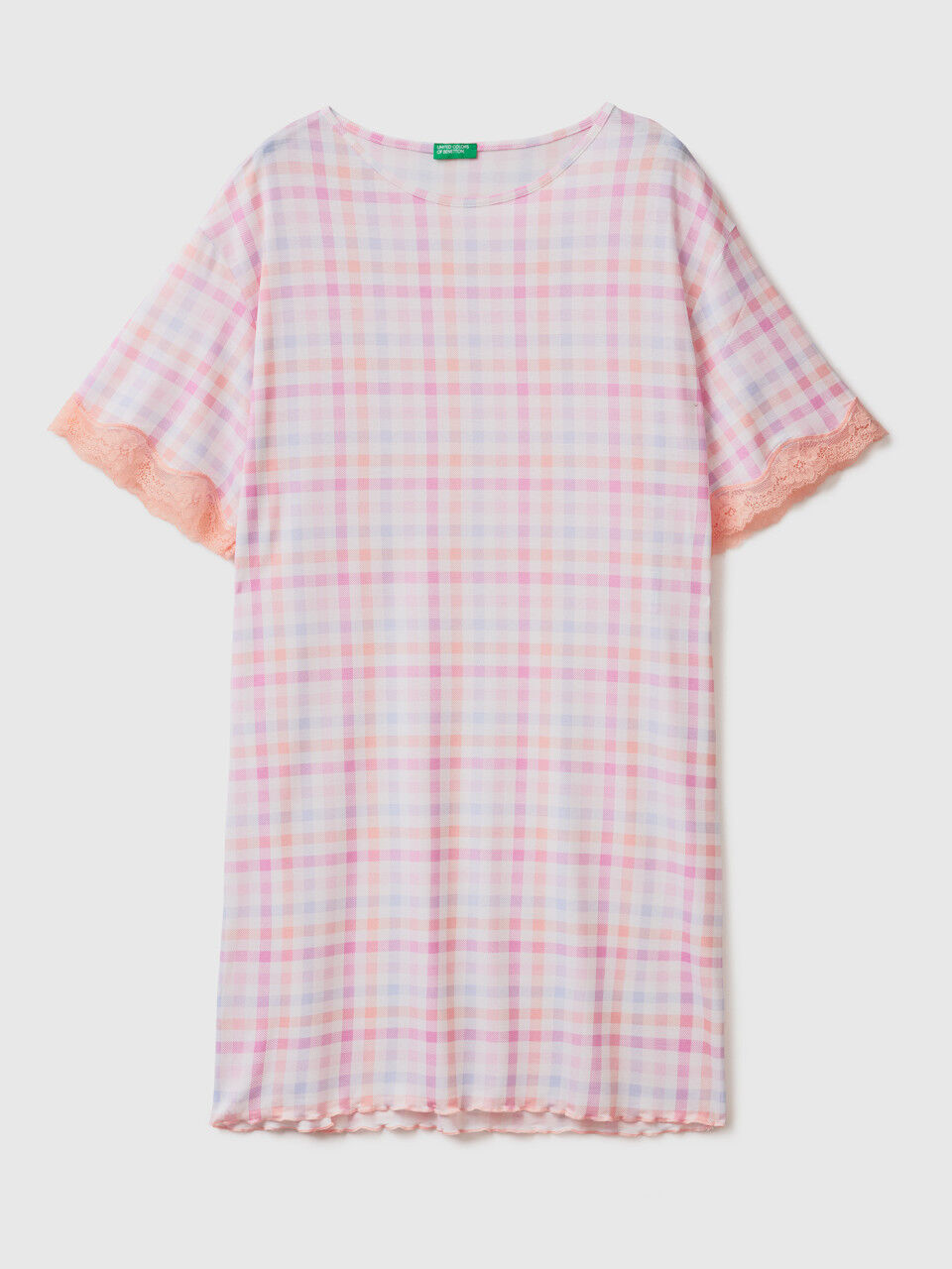 Flowy check nightshirt